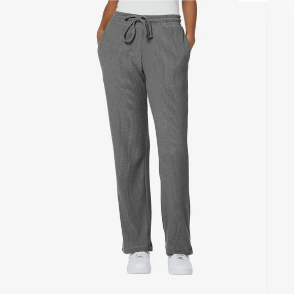 Joe's Jeans Lexie Grey Ribbed Flare Leg Pant - Picture 6 of 15